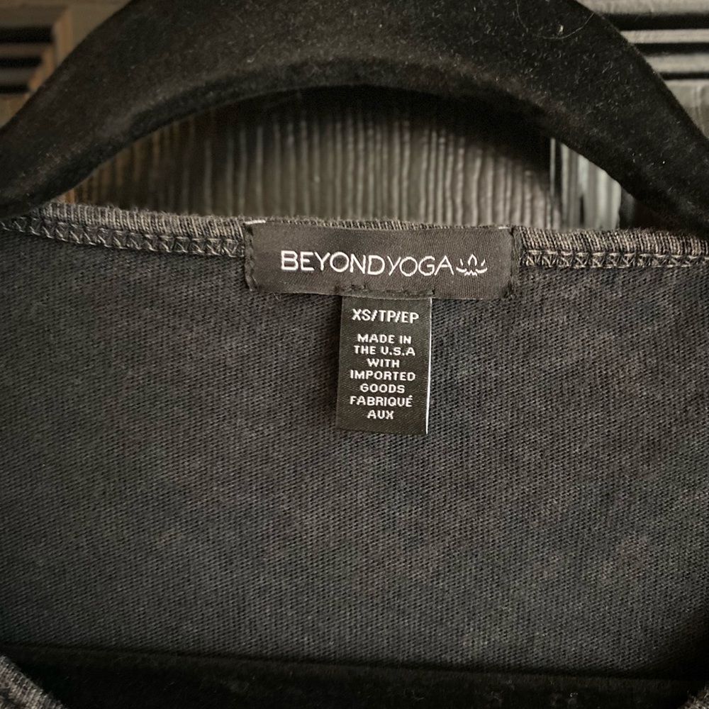 NWT Beyond Yoga Black Acid Wash Effortless Tank Dress-Size XS - Picture 5 of 9